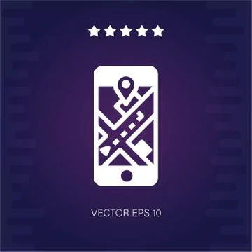 Navigation vector icon Stock Illustration