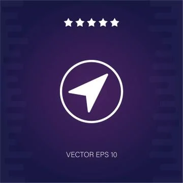 Navigation vector icon Stock Illustration