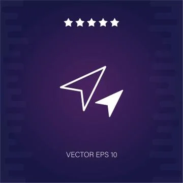 Navigation vector icon Stock Illustration