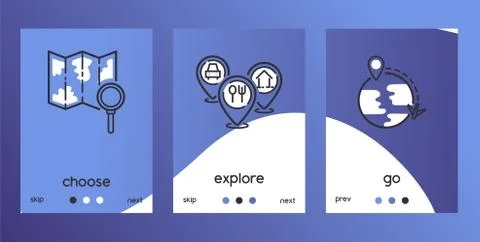 Navigation vector pattern travel map road location gps sign illustration Illustrazione stock