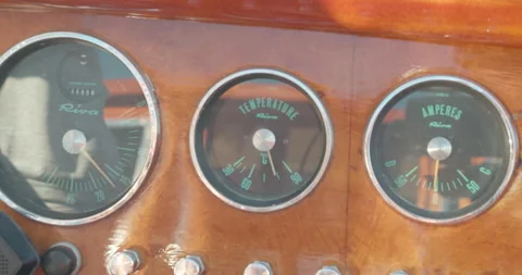 Navigational instruments of a ship Stock Footage 141691414