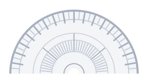Navigator protractor vector icon flat isolated Illustrazione stock