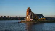 Navigator Tower Building, Gateway To Hamburg - Dslr Hyperlapse Stock Footage