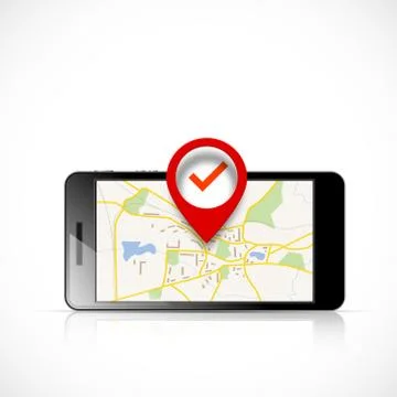 Navigration map Illustrazione stock