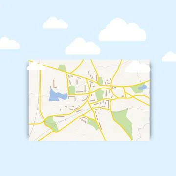 Navigration map Stock Illustration