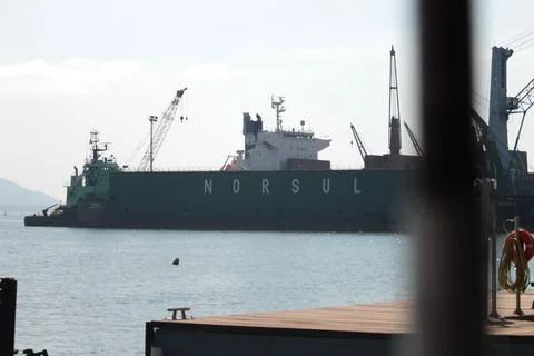Navio no mar / ship on the sea Stock Photos