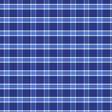 Navy Blue and Light Blue Seamless Tartan Fabric Texture イラスト素材
