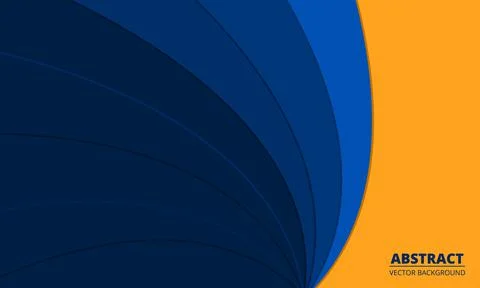 Navy blue and yellow abstract background. Stock Illustration