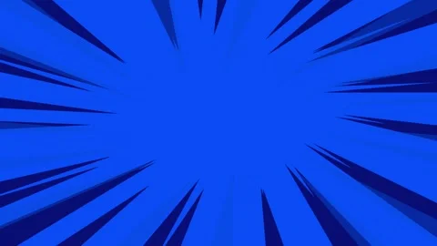 Navy blue fast speed lines animation on blue background. Anime manga style comic Stock Footage 314798894