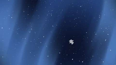 Navy blue gradient background night sky with many white stars Stock Footage 319992171