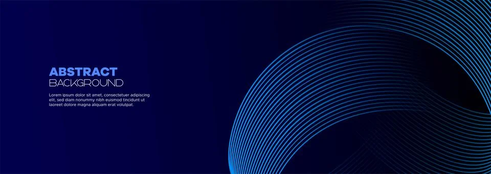 Navy blue gradient shiny lines pattern and Futuristic technology web background 스톡 일러스트
