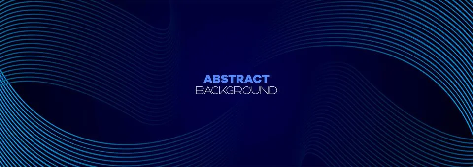 Navy blue gradient shiny lines pattern and Futuristic technology web background Stock Illustration