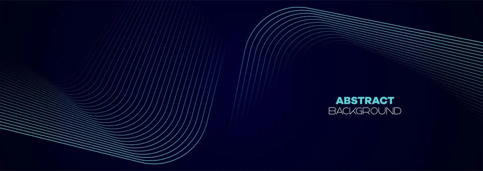 Navy blue gradient shiny lines pattern Futuristic technology web background イラスト素材