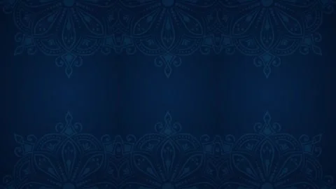 Navy Blue Mandala Background with Decorative Elements Stock Footage 284397482