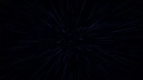 Navy blue particles explosion on black background. Animation of shining lines Stock Footage 310131068