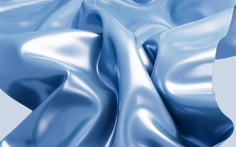 Navy blue silk background, 3d rendering. Stock Illustration