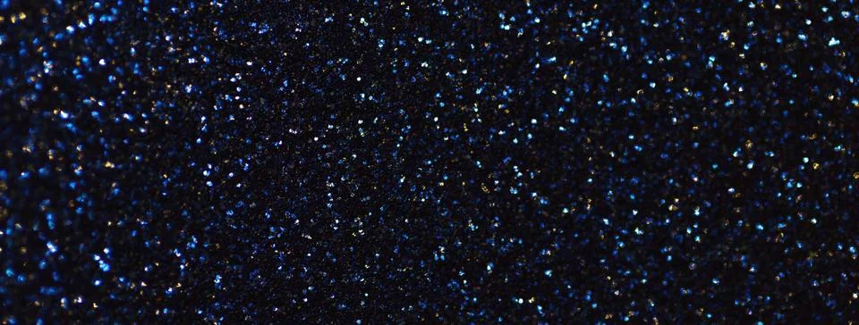 Navy blue sparkling background from small sequins, macro. Shiny glitter backd Stock Illustration