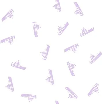 Navy boat glyph seamless pattern Stock Illustration