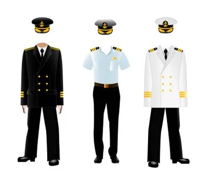 Navy captain uniform Stock Illustration