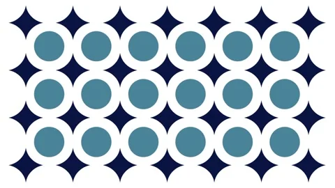 Navy Diamond Teal Dot Pattern Stock Footage 346804387