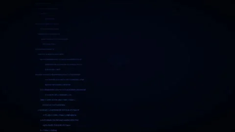 Navy glow perspective code blocks hacker code background Stock Footage 342634055