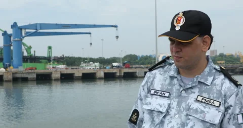 Navy Harbor Security Team Stock Footage 326288224