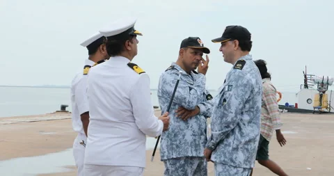 Navy Harbor Security Team Stock Footage 326291672