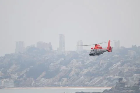 Navy Helicopter, Chile Foto stock