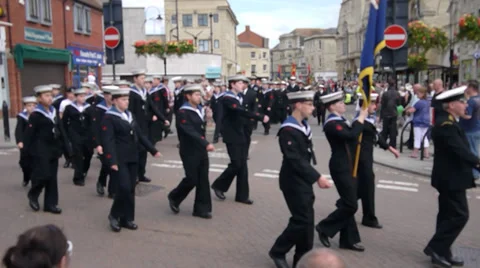 Navy Marching Band Video stock 35941036