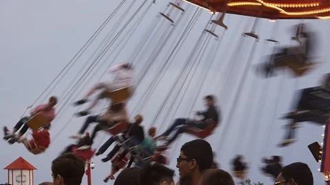 Navy Pier Carnival Stock Footage 123378342
