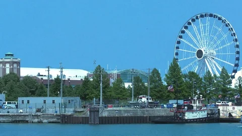 Navy Pier Ferris Wheel Stock Footage 113351772