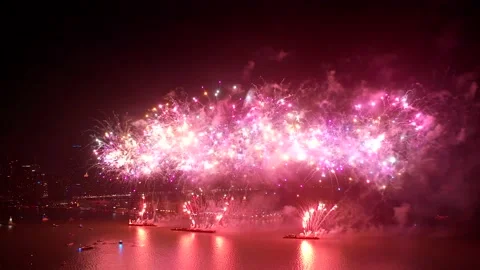 Navy Pier Fireworks 2 Video stock 188526755