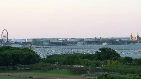Navy Pier - Live Background Stockbeeldmateriaal 163547428