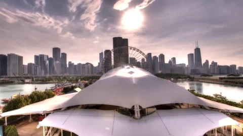 Navy Pier Time Lapse Video 動画素材 78486164