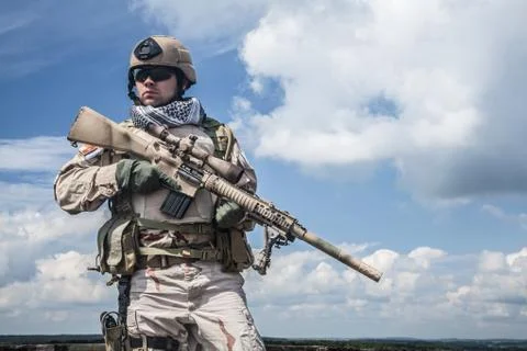 Navy SEAL in action Foto stock