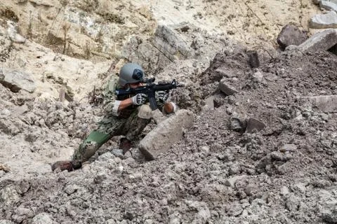 Navy SEAL team Stock Photos