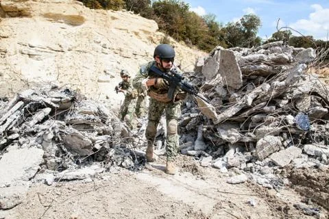 Navy SEAL Team Stock Photos