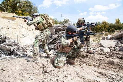 Navy SEAL Team Foto stock