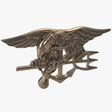 Navy Seals Insignia 3D Model