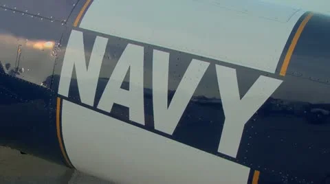 Navy T-6 Texan WWII aircraft Stock Footage 11145865