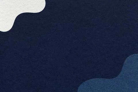 Navy textured paper background with dark blue white fluid blob corner shape.. Stock Illustration