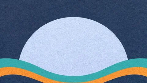 Navy textured paper background with light blue semicircle for copy space an.. Stock Illustration