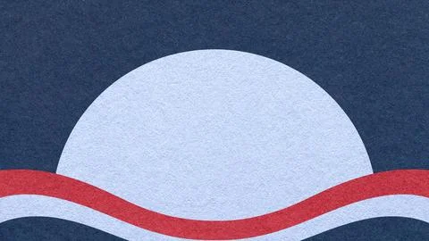 Navy textured paper background with light blue semicircle for copy space an.. Stock Photos