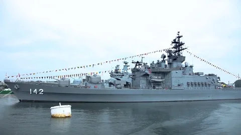 Navy - wide and close up 库存影片 83496063