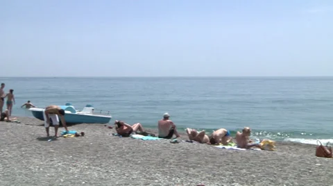 Naxos Beach, Summer. Video stock 30399120