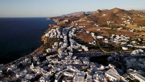 Naxos Greece at Sunset Stock Footage 330074285