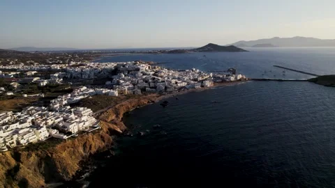 Naxos Greece at Sunset Stock Footage 330074736