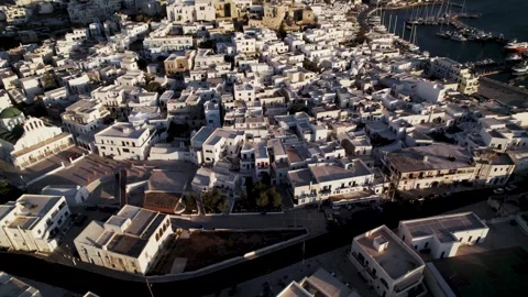 Naxos Greece at Sunset Stock Footage 330074806