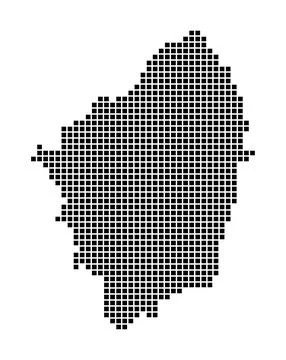 Naxos map. Map of Naxos in dotted style. Borders of the island filled with .. Ilustração Stock