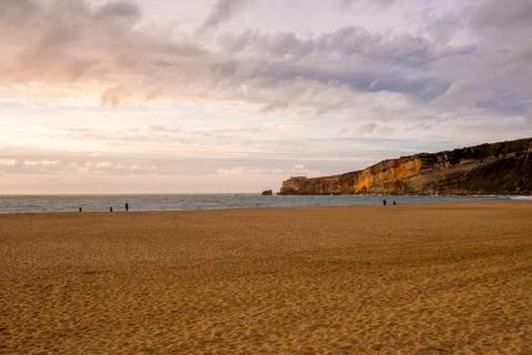 Nazare beach Stock Photos